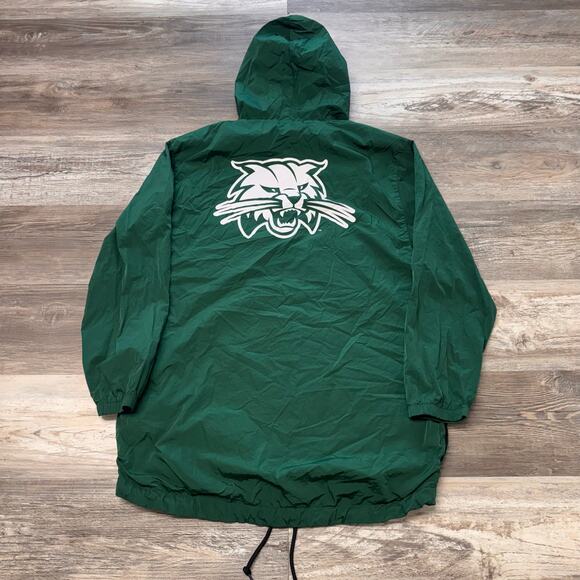 PINK Victoria's Secret Jackets & Blazers - Ohio University Bobcats Jacket Pink Victorias Secret  Green Womens M Windbreaker